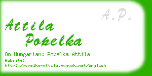 attila popelka business card